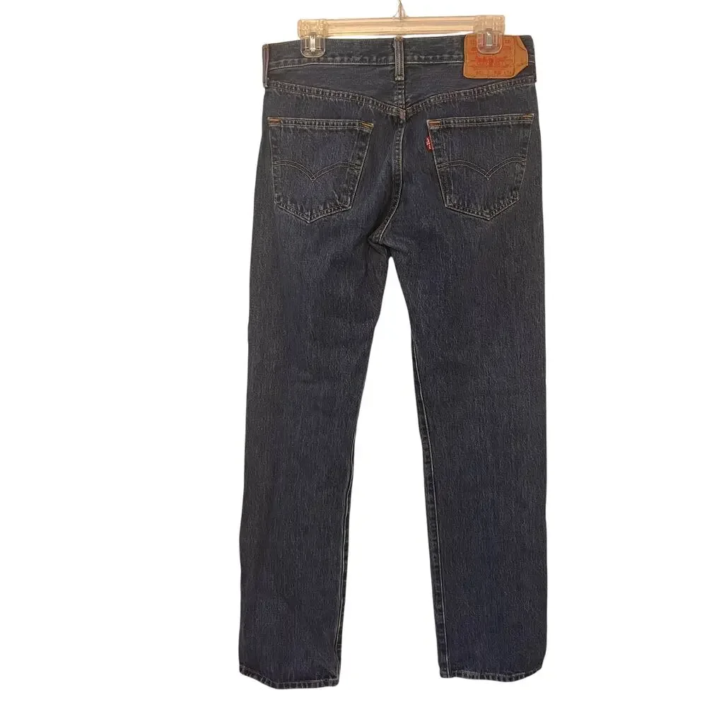 Levi's 501 Jeans Mens Sz 32x34 Blue Denim Straight Leg Workwear Classic Utility